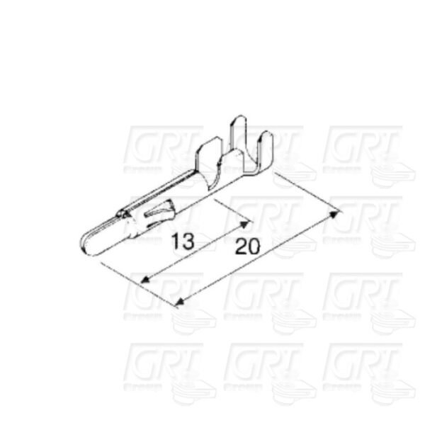 Valjkaste kabel papučice - stopice 2.0mm - Image 2
