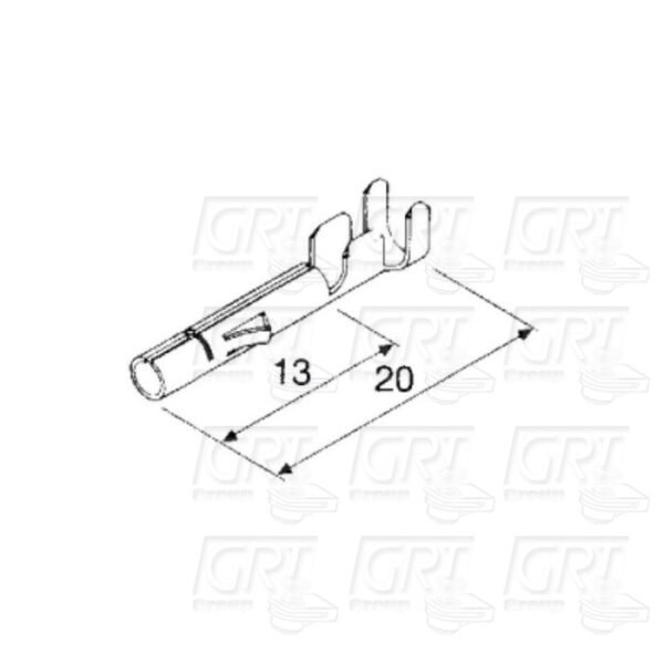 Valjkaste kabel papučice - stopice 2.0mm - Image 2