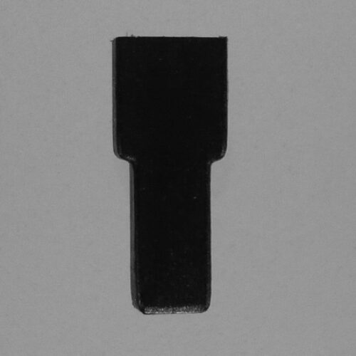 Zaštita za stopicu 6,3mm crna.
