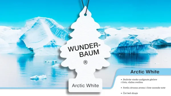 jelkica za auto wunder baum artic white