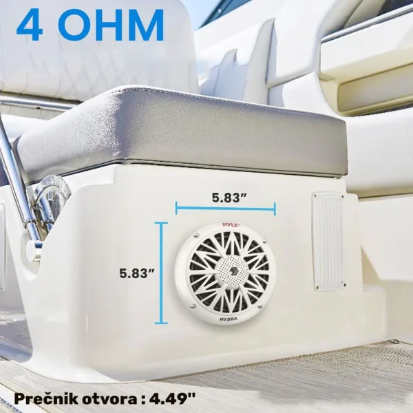 Pyle Hydra 5.25" Marine Zvučnici - Image 3