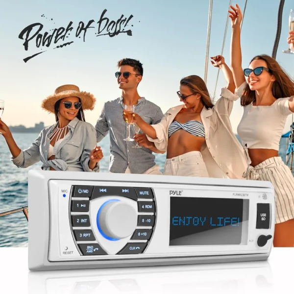Pyle Marine Bluetooth MP3 Radio Receiver - Image 4
