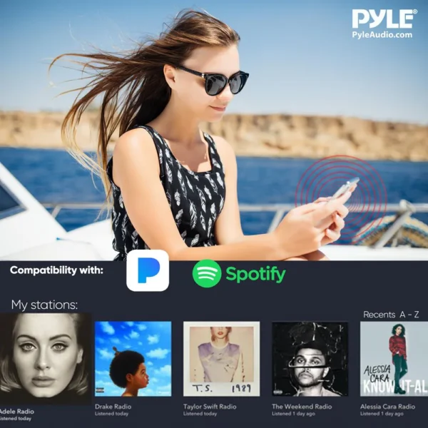 Pyle Marine Bluetooth MP3 Radio Receiver - Image 6