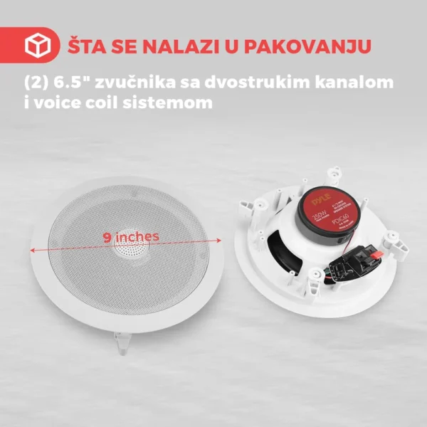 ugradni zvucnici za plafon grt group pyle