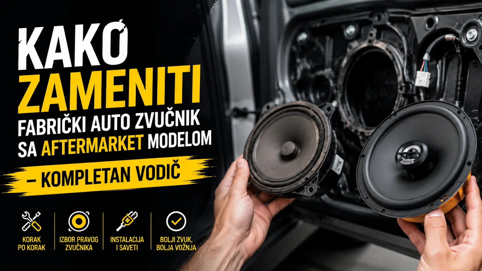 Zamena auto zvučnika: Kompletan vodič za ugradnju